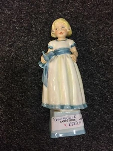 ROYAL WORCESTER "MONDAY'S GIRL" IN WHITE & BLUE HOLIDAYS SALE! - Picture 1 of 2