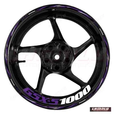 For SUZUKI GSX-S1000 GSX S1000   Waterproof Decal Wheel Reflective RIM Stickers - Image 1 of 4
