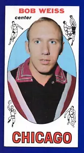 BOB WEISS ROOKIE bulls 1969-70 TOPPS #62 EX-EXMINT BEI ANGOLI SENZA PIEGHE - Foto 1 di 2