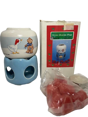 Goose Bearies Calentador de Velas Oso de Peluche Lloyd Cera Original DE COLECCIÓN Vacaciones  Foto 1 de 4