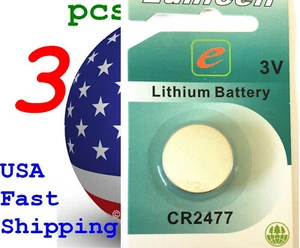 3 piezas Tarjeta CR2477 2477 LM2477 BR2477 3 V Batería de litio - Imagen 1 de 6