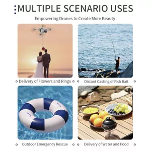 For Dji Mini 4 Pro Drone Air Dropper Thrower Device Load Delivery Wedding Gifts - Picture 1 of 12