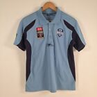 NSW Blues state of Origin mens polo shirt size S NRL short sleeve collar 019005