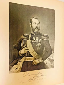 VINTAGE PRINT OF EMPEROR ALEXANDER OF RUSSIA BY JOHNSON AND WILSON PUBL. - Picture 1 of 3