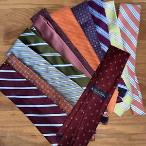 Silk Ties Lot of 53 Brooks Brothers Thomas Pink Formal Business Variety Satin - Picture 1 of 7
