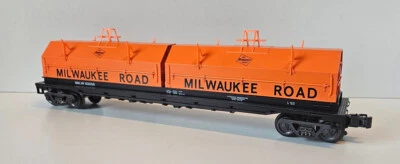K-Line  Scale US Coil Car beladen, Milwaukee Road  Spur 0 3-Leiter, neu - Bild 1 von 4