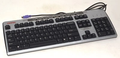*Vintage* Compaq Wired 104 Key PS/2 Keyboard *Used* KB-0133 - Image 1 of 4