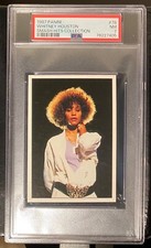 1987 Panini Smash Hits Collection #78 Whitney Houston Rookie Card RC PSA 7 NM !