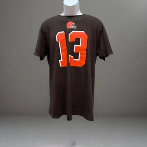 Odell Beckham Cleveland Browns football fanatics men’s Brown Shirt size L EUC - Picture 1 of 5