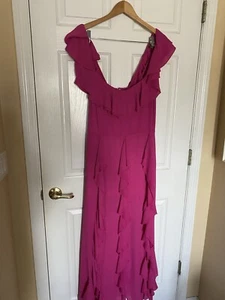 Women’s Fushia Maxi Dress Plus Size - Picture 1 of 11