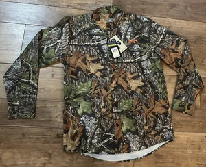 NWT Under Armor Mossy Oak Medium UA Hunt Camo Performance Button Up Long Sleeve - Picture 1 of 5