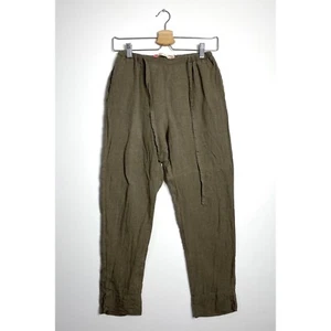 SOUTH STREET LINEN High Rise Cropped Hose Tapered Leg Taupe Braun Gr. 00 - Bild 1 von 7