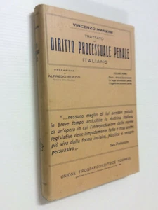 Diritto processuale penale 1: Storia principi fondamentali Vincenzo Manzini 1931 - Picture 1 of 10