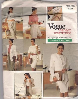 Vogue Sewing Pattern 2245, Jacket, Dress, Top, Shorts, Pants, Size 6 - 10, Uncut - Image 1 of 2