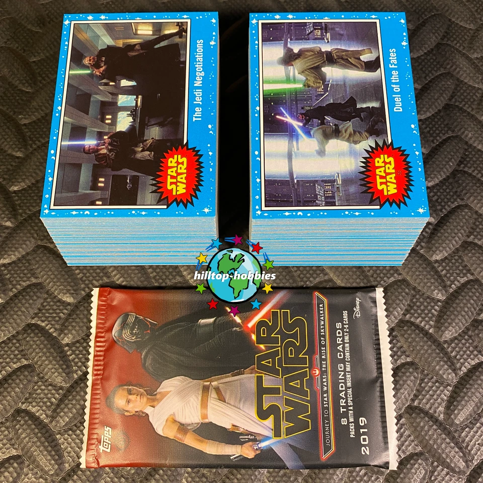 2019 TOPPS STAR WARS JOURNEY TO THE RISE OF SKYWALKER 110-CARD BASE SET +WRAPPER - Image 1 of 1