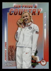 2024 Topps Chrome US OLYMPIC JESSICA LONG FOR PRIDE & COUNTRY #PC-13 - Bild 1 von 2