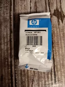 HP 901 Black Ink Cartridge Genuine Original OEM New Sealed No Box - Picture 1 of 2