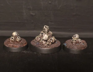 SKULL PILE Markers 28mm scale gaming metal miniature counters - Picture 1 of 3