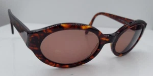 Vintage Anne Klein 7012 K5010 Schildpatt Oval Sonnenbrille Italien NUR RAHMEN - Bild 1 von 7