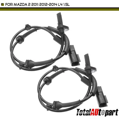 2x Sensores de velocidad de rueda ABS para Mazda 2 2011-2014 L4 1,5 L hatchback delantero derecho y derecho Foto 1 de 4