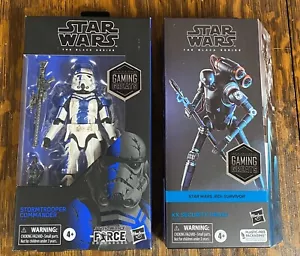 STAR WARS BLACK SERIES GAMING GRATS STORMTROOPER COMMANDER & KX SICHERHEITSDROID! - Bild 1 von 18