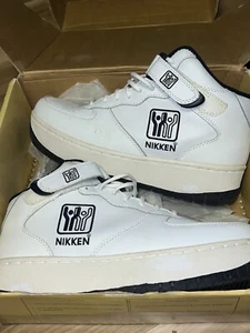 Womens 10 M Nikken Weighted CardioStrides High Tops Shoes Sneakers White Leather - Picture 1 of 9
