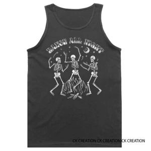 Tanz die ganze Nacht Skelett Schädel Tank Top - Bild 1 von 6