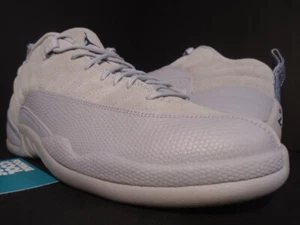 NIKE AIR JORDAN XII 12 RETRO LOW WOLF GREY ARMORY NAVY BLUE SUEDE 308317-002 9.5 - Picture 1 of 9
