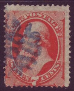 149 (7c Stanton) - BLUE FANCY CANCEL - SCARCE UNLISTED - MUST SEE !!