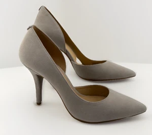 Michael Kors Women's Nathalie Pump Gray Suede Size 7 NWOB - Picture 1 of 12
