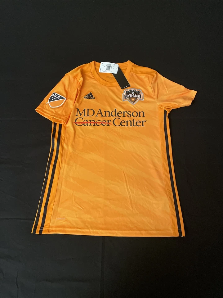 ADIDAS Woman Houston Dynamo 2019/2020 MLS Home Jersey Cancer Center Size S
