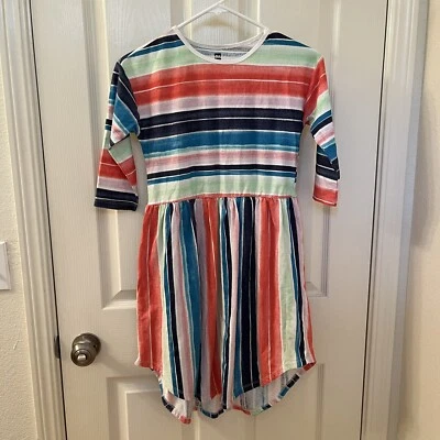 Tea Collection 3/4 Sleeve Striped Midi Dress Sweden Girls Size 12 - Image 1 of 4
