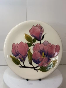 PERFEKTER MOORCROFT KERAMIK MAGNOLIE TELLER SIGNIERT WM 26cm - Bild 1 von 11
