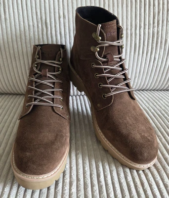 Botas al tobillo Propet para mujer Dakota de cuero marrón gamuza senderismo con cordones talla 11 (B) Foto 1 de 4