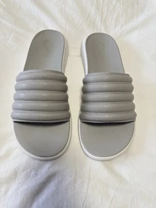 OluKai | Men's 15 | Gray Komo Slide Sandals Aloha Summer Beach Comfort EUC - Picture 1 of 6
