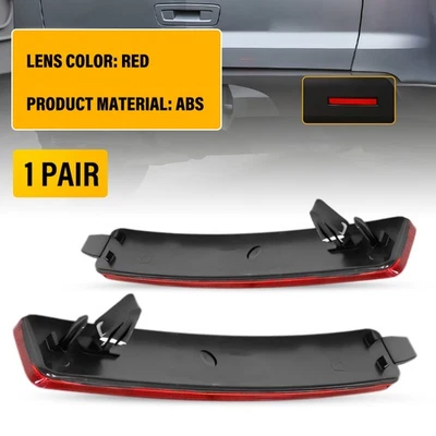 一对适用于 2009 - 2012 雪佛兰 Traverse 后保险杠下反射灯装饰红色 — 第 1/4 张图片