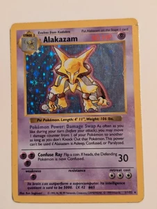 Alakazam (1/102) Pokémon Base Set Shadowless – Holo Rare – TCG [MP] - Picture 1 of 2