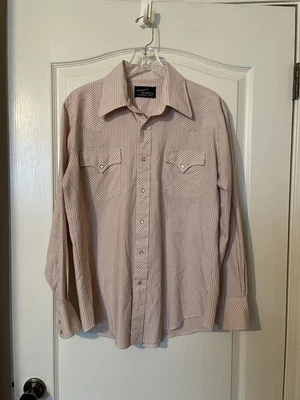 Champion Westerns Men's Long Sleeve Shirt Pearl Snap 1970s Vintage Cowboy Size L - Image 1 of 4