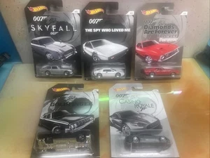 Hot Wheels 007 James Bond Serie de Películas Juego Completo de 5 Coches Mattel 2014 - Imagen 1 de 12