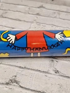  Vintage Hanukkah Chanukah  Menorah Kids Dreidel Gift Wrap Roll 24"× 20 Feet USA - Picture 1 of 10
