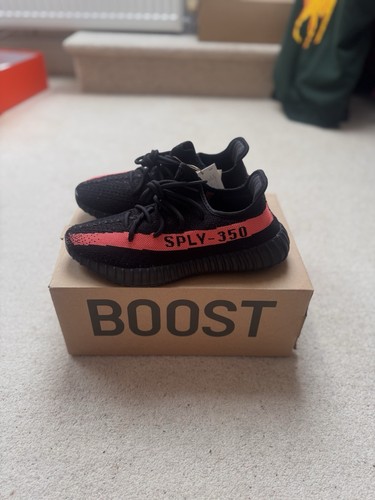 Adidas Yeezy Boost 350 V2 BY9612 Core rosse da uomo taglia UK 7 autentiche