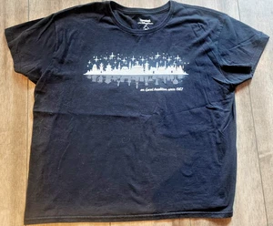 Vintage Disneyland Resort Shining Silver Black T-shirt Short sleeves XXL - Picture 1 of 5