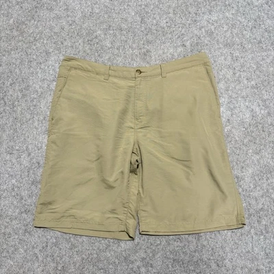 REI Shorts Mens 38 Tan Khaki Beige Hiking Outdoors Zip Pocket 10” Inseam Nylon - Image 1 of 4