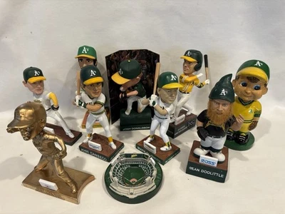 HUGE LOT of 10 OAKLAND A'S Bobbleheads SGA, Canseco, McGwire, 2024 Coliseum - Image 1 of 4
