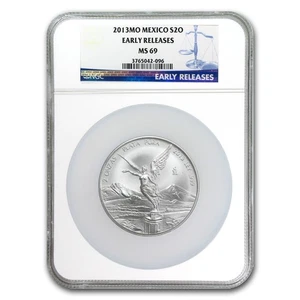 2013 Mexico 2 oz Silver Libertad MS-69 NGC (ER) - Picture 1 of 3