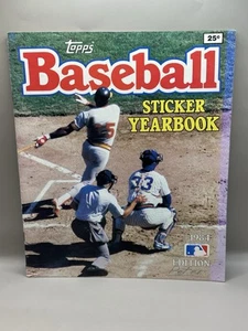 Topps Baseball 1984 Sticker Yearbook Album Partially Used - Picture 1 of 4