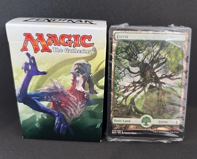 Battle for Zendikar Full Art Land Sealed Pack and Empty Deck box MTG BFZ 80cards - Image 1 of 4