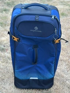 Eagle Creek Expanse Flatbed Wheeled Duffel Bag - Blue 32" - Picture 1 of 10