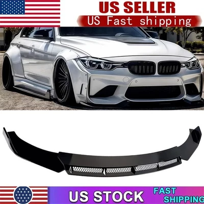 Kit de alerón labial divisor delantero negro brillante para Infiniti G37 cupé sedán Foto 1 de 4