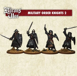 Footsore Barons' War Military Order Knights 2 OTR2 28mm Wargame Miniaturas - Imagen 1 de 1